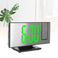 thumbnail image 4 of Projection Numérique Réveil, LED Projection Miroir Numérique Horloge USB Charge Automatique Gradation Chevet HD Calendrier de Bureau Snooze Réveil, 4 of 8