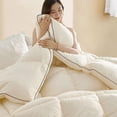 thumbnail image 5 of Home Quilt Queen White Lightweight Comforter Reversible Bedspread for All Season Soft Cozy Quilted Blanket Down Alternative Bedding (78.7''x59'' Beige)/ Home Decor, 5 of 7