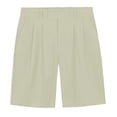 thumbnail image 2 of Fgnfyis Men's Casual Summer Shorts Comfortable Breathable Slim Fit Dress Chino Short Pants for Business Leisure and Outdoor Activities Shorts for Men Green 32, 2 of 8