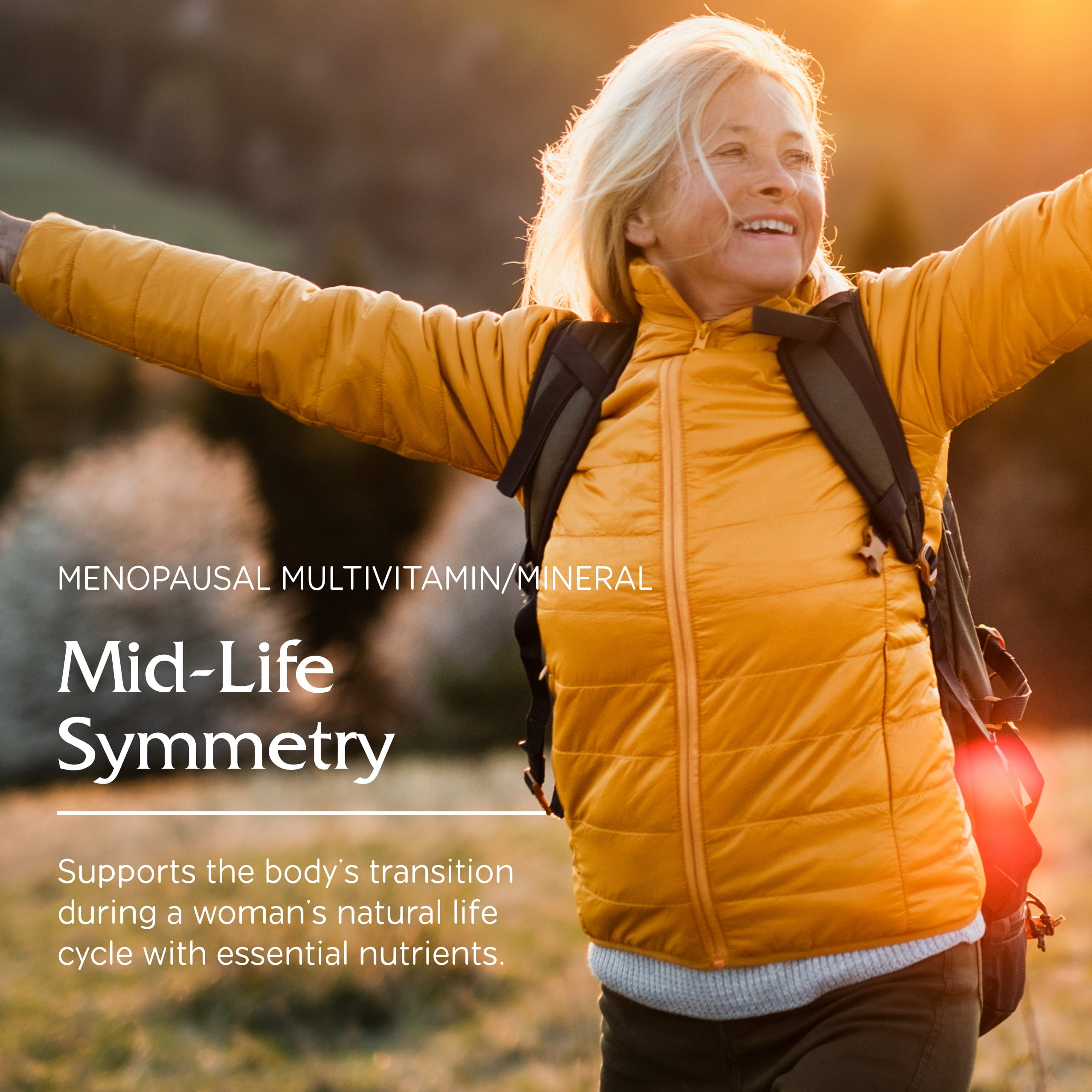 Vitanica Mid-Life Symmetry, 50-65 High Potency Daily Multivitamin and Mineral, Vegan, 180 Capsules