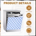 thumbnail image 3 of Uxcell Dishwasher Cover, 19 x 24 Inch Hook & Loop Dishwasher Decorative Cover Door Front Washers Fridge Panel Decal Sticker for Home Kitchen Appliance, Beige Checkered, 3 of 6