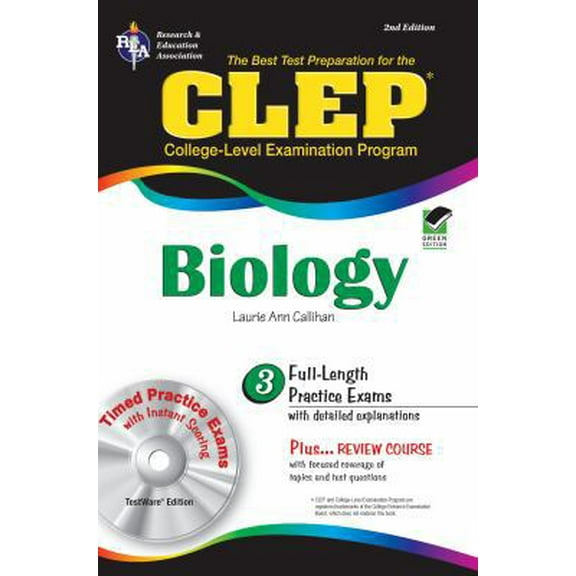 Pre-Owned CLEP Biology w/ CD-ROM (CLEP Test Preparation) (Paperback) 0738608904 9780738608907