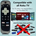 thumbnail image 2 of BESIA [Glow in The Dark] Replacement-Remote-Control for Roku-TV,Compatible for TCL Roku/Hisense Roku/Onn Roku/Philips Roku Smart TVs(Not for Stick and Box), 2 of 4