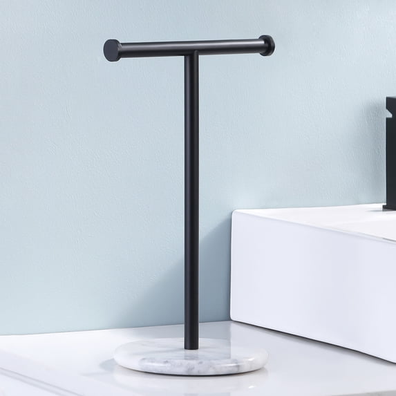 KES Black Hand Towel Rack Countertop Towel Stand Marble 304 Stainless Steel
