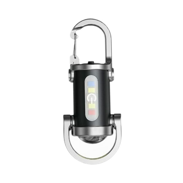 Linterna de Llavero, Luz de Llavero, Linterna de Bolsillo Recargable Multifuncional, Luz de Emergencia para Senderismo Al Aire Libre