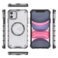 thumbnail image 5 of 2-in-1 Magnetic Phone Case for iPhone 11, [Anti-fall] [Compatible with MagSafe] Shockproof Translucent Honeycomb Pattern Back Ultra Slim Protective Case for iPhone 11,Green, 5 of 9