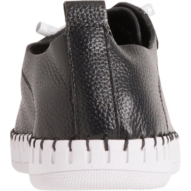 yoko Yokono Women's Leather Sneakers – Black, Made in Spain – Size US 8