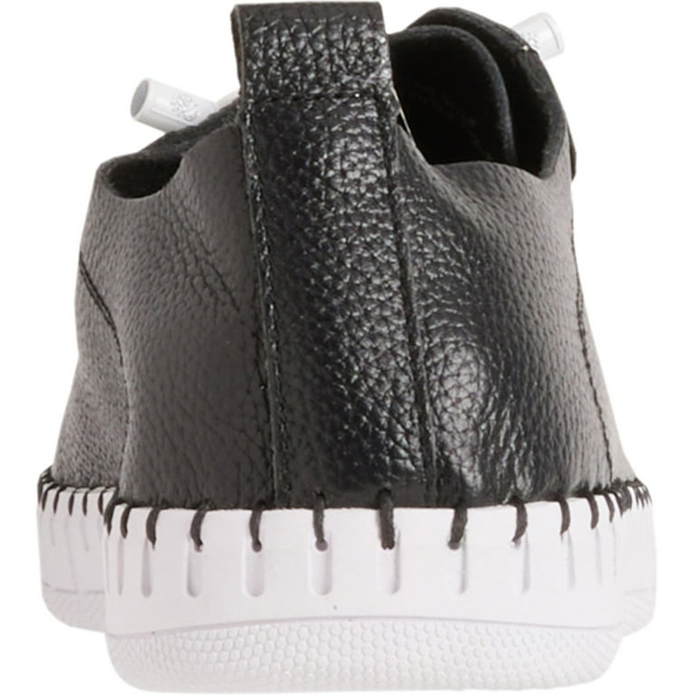 Yokono Women's Leather Sneakers – Black, Made in Spain – Size US 8