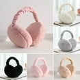 thumbnail image 4 of harmtty Warm Winter Earmuffs Thick Solid Color Lightweight Portable Cold-proof Keep Warm Unisex Anti-slip Cycling Ear Covers for Outdoor Pink, 4 of 8