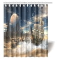 thumbnail image 1 of Cortina de Ducha ABPHQTO Escena de Fantasía Un Barco en el Desierto 150x180 cm, 1 of 2