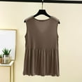 thumbnail image 6 of bnaln Tank Tops for Women Summer V Neck T Shirts Trendy Sleeveless Casual Camisole Shirts Loose Fit Pleated Tshirt Basic Tees Going Out Tops Daily Beach Vacation Outfits Loungewear, 6 of 7