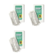 Derby Extra Double Edge Blades, 5 ct. (Pack of 3) + Schick Slim Twin ST for Dry Skin