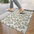 thumbnail image 4 of Light Gray Daisy Flower Pattern Door Rugs,Washable Non Slip Door Mats Indoor,Decorative Door Mats,Entry Mat Indoor for Entrance,Bedroom,Kitchen,Bathroom,17"x30", 4 of 6