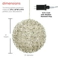 thumbnail image 6 of Alpine Corporation Twinkling Sphere Ornament With Multi-Colored Flashing LED Lights, 6 of 14