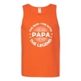 thumbnail image 2 of Wild Bobby, Papa Man Myth Legend Funny Dad Uncle Papa Granpa Dad Gift, Father's Day, Men Graphic Tank Top, Orange, XX-Large, 2 of 4