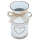 thumbnail image 3 of Florero de Hierro galvanizado Bling Bling con diseño único en forma de corazón, 3 of 14