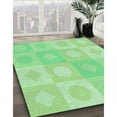 thumbnail image 2 of Ahgly Company Indoor Rectangle Patterned Stoplight Go Green Area Rugs, 4' x 6', 2 of 6