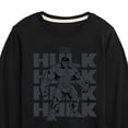 thumbnail image 3 of Marvel Hulk - Monochrome - Toddler And Youth Long Sleeve Graphic T-Shirt, 3 of 5