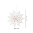 thumbnail image 6 of TABLZONE 2-Pack White Paper Snowflake Hanging Decorations, Foldable 3D Design for Holiday, Wedding, and Party Decor, 6 of 7