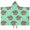 Cute Green Hedgehog-2, variant on Cute Green Hedgehog Pattern Hooded Bath Towel,50"x30" for Ages 3 To 12 Kids, Quick Dry Lightweight Soft Microfiber Hood Beach Towel Cover Up for Kids