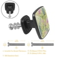 thumbnail image 2 of 4 Pcs Cabinet Handle Drawer Pulls Peacocks Knobs with Screws Square Furniture Office Cabinet Knob Decoration, 2 of 5