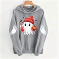 thumbnail image 5 of Cmtiyu Halloween Hoodies for Women, Baggy Ghosts Printing Long Sleeve Drawstring Pullover Sweatshirts, Casual Party Hoodies With Pocket, S-2XL, 5 of 7