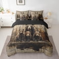 thumbnail image 2 of Feelyou 3D Bear Family Twin Bedding Sets 7pcs, Farmhouse Lodge Cabin Bedding Comforter Set, 2 of 8