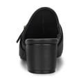 thumbnail image 2 of BLISSFUL STEP Women's Shoes Buckle Strap Pointed Toe Chunky Heel PU Vamp Mule Shoes Black 8, 2 of 8