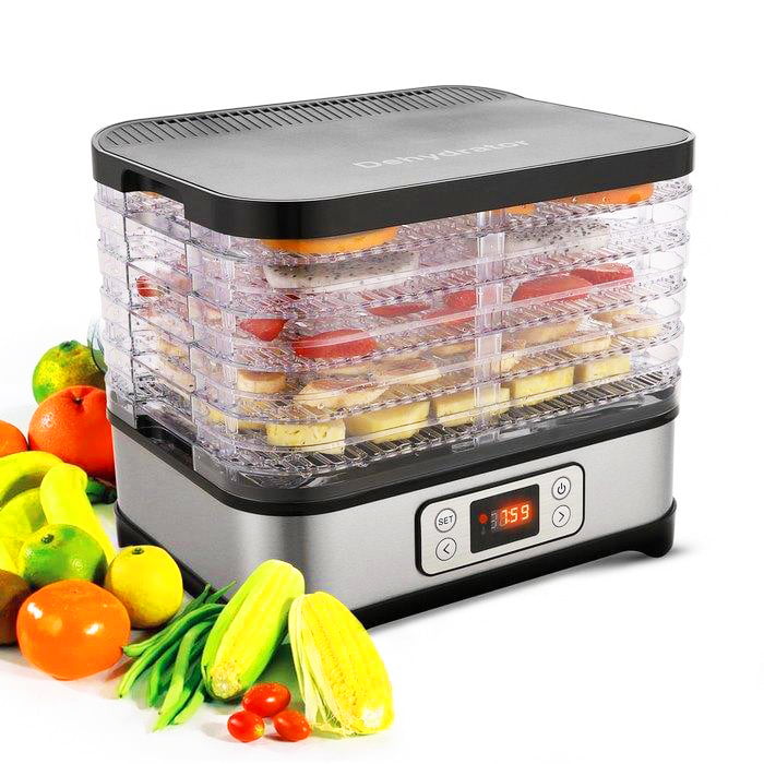 Qhomic 8 Layers Food Dehydrator, Electric Digital Food Dehydrator Machine  for Jerky, Fruit, Vegetables & Nuts, Vegetable Dryer with Timer and  Temperature Control with LCD Display Screen 