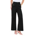 thumbnail image 3 of Women'S Cargo Business Work Casual Trousers with Pockets Black XXL, 3 of 9