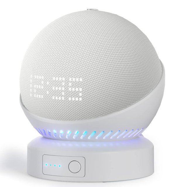 Base de batería para Echo Dot Liboer de quinta generación, color blanco
