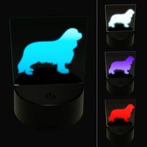 Cavalier King Charles Spaniel Dog Solid LED Night Light Sign 3D Illusion Desk Nightstand Lamp