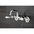 thumbnail image 2 of Kingston Brass KS512C Kingston Two-Handle 2-Hole Wall Mount Bar Faucet in Polished Chrome, 2 of 8