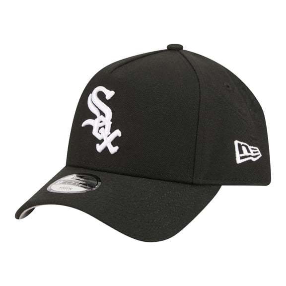 Youth New Era Black Chicago White Sox 9FORTY A-Frame Adjustable Hat