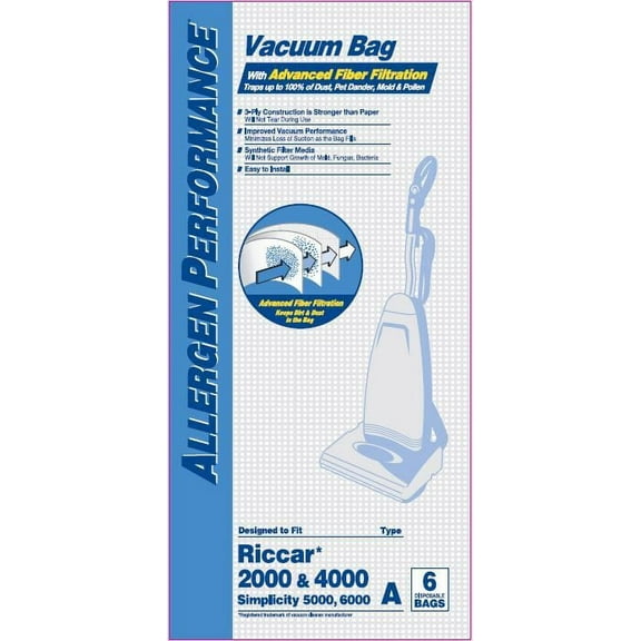 Riccar / Simplicity Vacuum Bags Style A by DVC