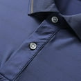 thumbnail image 3 of Toimothcn Mens Shirts Short Sleeve Simple Solid Color Buttons Up Shirts Ice Silk Loose Fit Shirt Tops Suitable For Summer Vacation, 3 of 7