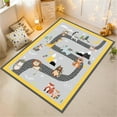 thumbnail image 3 of Dreammotif Kids City Traffic Rug, Gray Road Map Playing Carpet Roadmap Rugs for Kids Large City Map Rug Area Rugs For Playroom Kid Play Room, 3 of 8