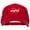 Red, variant on NASA Logo Symbol Heat Transfer Solid Cotton Twill Pro Style Cap - Red OSFM