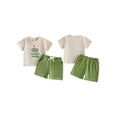 thumbnail image 2 of BemeyourBBs Toddler Baby Boys Golf Outfits Infant Boys 2Pcs Summer Clothes Short Sleeve Golf Clubs Embroidery T Shirt Tops with Shorts Set, 2 of 9