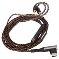 thumbnail image 1 of Cable De Actualización De Auriculares A2DC, OFC Core TIPO C Cable De Auriculares Diseño Colgante Con Micrófono Para LS300 Para CKS1100, 1 of 8