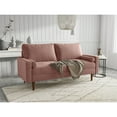 thumbnail image 2 of Enor Furniture Linnea 70" Upholstered Modern Fabric Sofa in Pink, 2 of 8