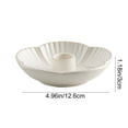 thumbnail image 3 of Rijanmt Candle Holder Flower Shaped Ceramic Candle Tray,Procelain Candle Stick Holders For Taper Candles,Incense,Santo Palo,Easter Christmas Wedding Anniversary Party Home Decor,4.96" Dia,White, 3 of 6