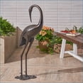 thumbnail image 5 of Garden Statue | 2-Piece Traditional Rust Resistant Cast Aluminum Crane Decor, Dark Bronze for Outdoor Use | Dark Brown, 5 of 11