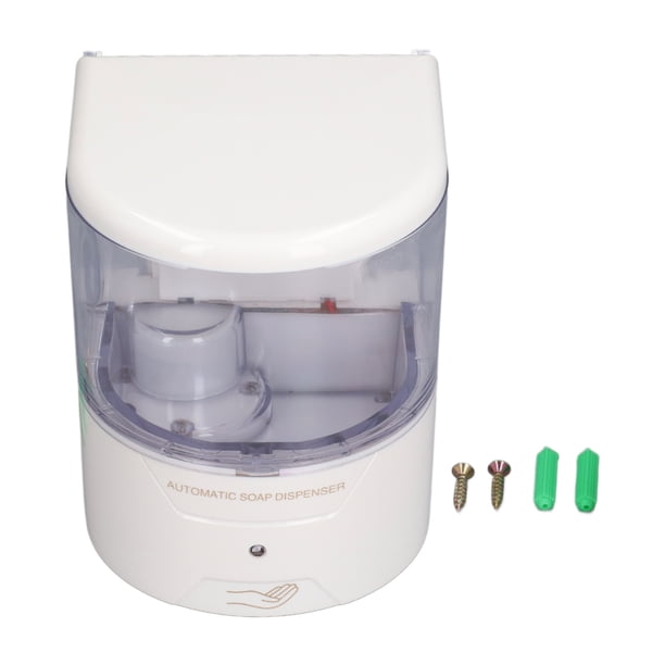 Contenedor de jabón líquido, dispensador de jabón automático de 600 ml, dispensador de jabón sin contacto, dispensador de jabón por inducción construido para durar