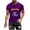 Purple, variant on DDAPJ pyju Mardi Gras T-Shirts Men Short Sleeve Carnival Themed T-shirt Funny Mask Graphic Tees Lightweight Party Tee Casual Hipster Tops Slim Fit Raglan Shirts Black XXL