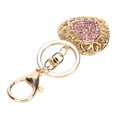 thumbnail image 3 of Love Key Ring, Stable Rhinestone Inlaid Key Ring Practical  for Birthday for Valentine's Day for Holidays for Anniversary, 3 of 7