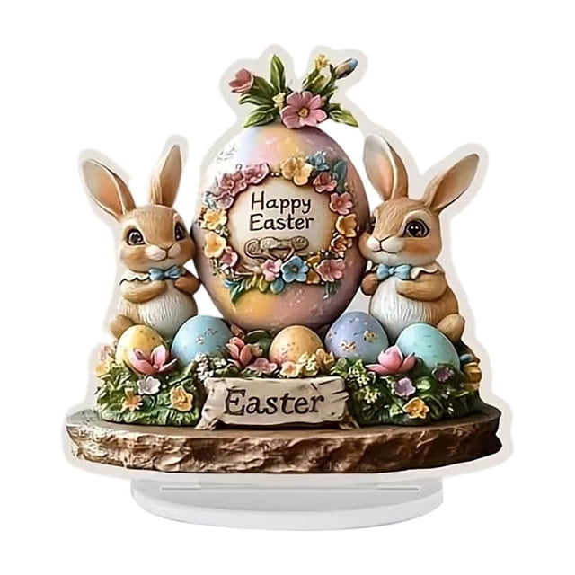 Exquisite Rabbit Figurine Desktop Ornament Elegant Home and Idea