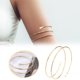 thumbnail image 4 of Brazalete minimalista Sandoo Brazalete dorado para el brazo Brazalete para el brazo superior Brazalete para el brazo superior Brazalete delicado en capas para el brazo Brazalete para el brazo Joyería, 4 of 8