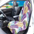 thumbnail image 2 of Bulopur Tropical Front Car Seat Towel Palm Tree Leaf Non-Slip Car Seat Sweat Protector for Men Soft Athletic Towel for Summer Fit SUV Sedan Truck, 2 of 8