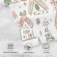thumbnail image 5 of Yayeee 2 Pack Hand Towels for Bathroom 100% Cotton 16" x 28" Kitchen Towel, Nordic Christmas House, 5 of 7